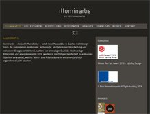 Tablet Screenshot of illuminartis.ch
